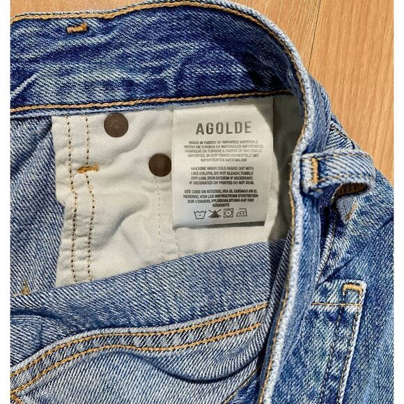 Agolde Riley Mid rise  Straight Leg Ankle jeans - Picture 10 of 15